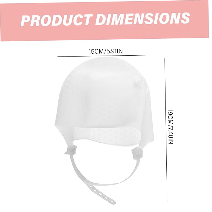 Highlight Caps for Hair, Soft Comfortable Silicone Hair Highlighting Cap with Adjustable Strap, Reusable Hair Dye Cap for Hair Dyeing Hair Salon,Highlight Cap