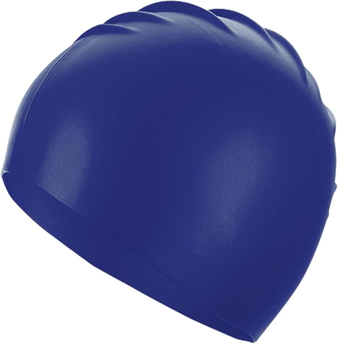 Doovid Swim Caps for Women Men Waterproof Silicone Ear Protection Long Hair High Elasticity Swimming Cap