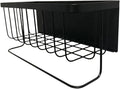 Refrigerator Shelf, Storage Basket, Hanging Basket, Food Organizer Made of Stainless Steel with Easy Assembly and Versatile Use for Kitchen, Bedroom, Black