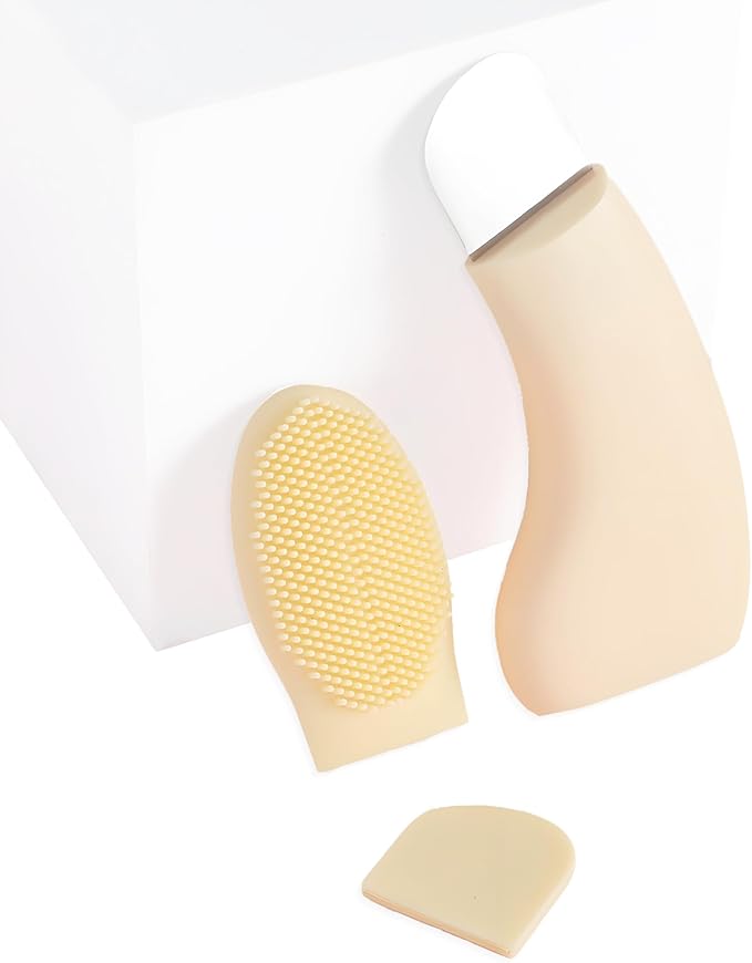 Blackhead Remover Tools with Brush, Silicone Face Scraper for Deep Cleansing, Skin Scrubber Face Spatula, Nose Blackhead Remover, Skin Care Tool for Men and Women