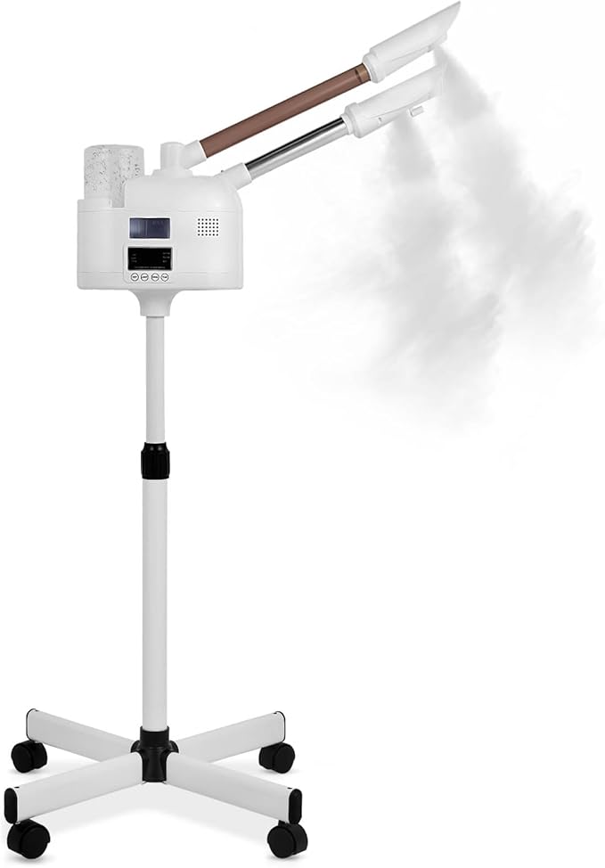 Facial Steamer, 2 in 1 Facial Steamer with Ozone and Hot & Cold Mist