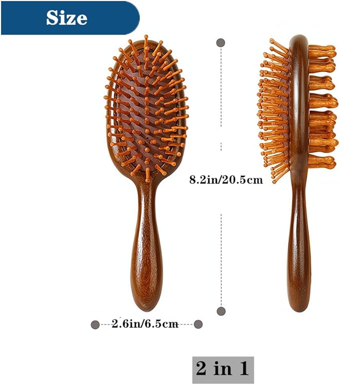 BEENIFIC Scalp Massager Hair Growth Brush,Head Massager Scalp Stress Relax Dandruff Comb,Wooden Scalp Exfoliator Head Scratcher,Unisex (Sandalwood)