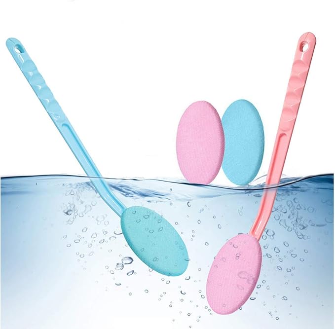 Eyxformula Lotion Applicator for Back with 2 Pads, 14.6 Inch Long Handle