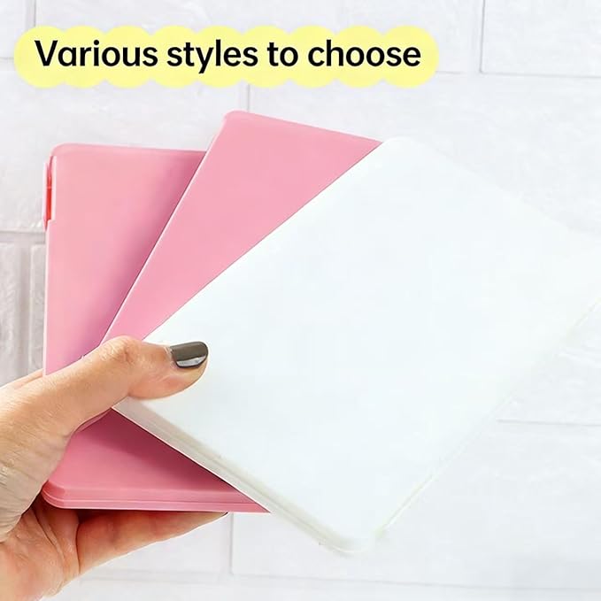 Empty Eyelash Storage Box,Eyelash Storage False Eyelash Display Box can Holds a large number of False Eyelashes Xmas Gift for Girls Makeup Lovers (Pink)