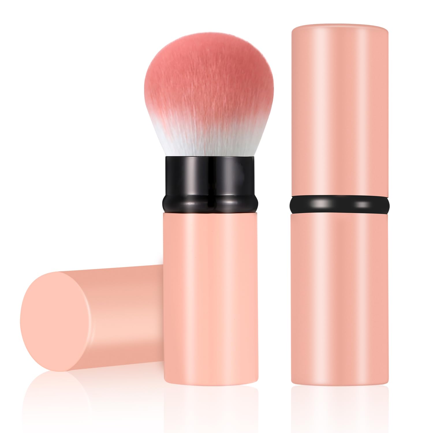 Retractable Makeup Brush, Portable Face Kabuki Makeup Brush