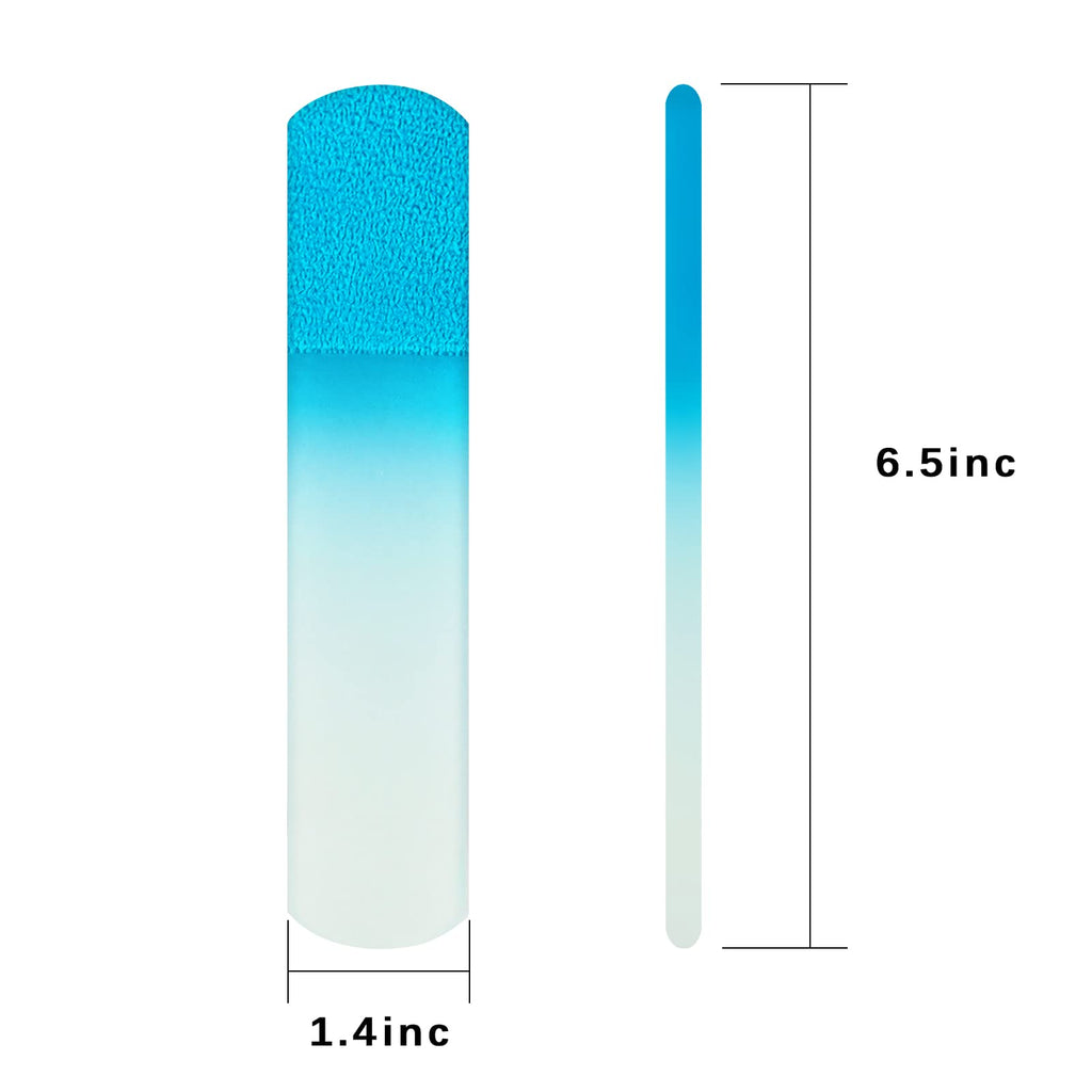 SIUSIO 2Pcs Glass Foot File Pedicure Rasp Dead Skin Remover Calluses Corn Coarse Hard Skin Remover Pedicure Tools Smooth Foots Care Tool for Soft Feet