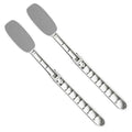 Generic 2Pcs Lotion Applicator for Back | Back Cream Applicator | Foldable Long Handled Oils Sun Cream Applicator | Back Lotion Applicator | Back Applicator for Cream, Gray