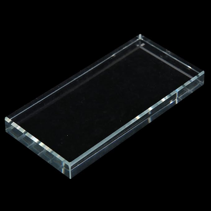 Nail Art Palette - High-Quality Glass Rectangle Makeup Blending and False Eyelash Glue Holder for Professional Use - Easy Color Mixing for Nail Art and Makeup
