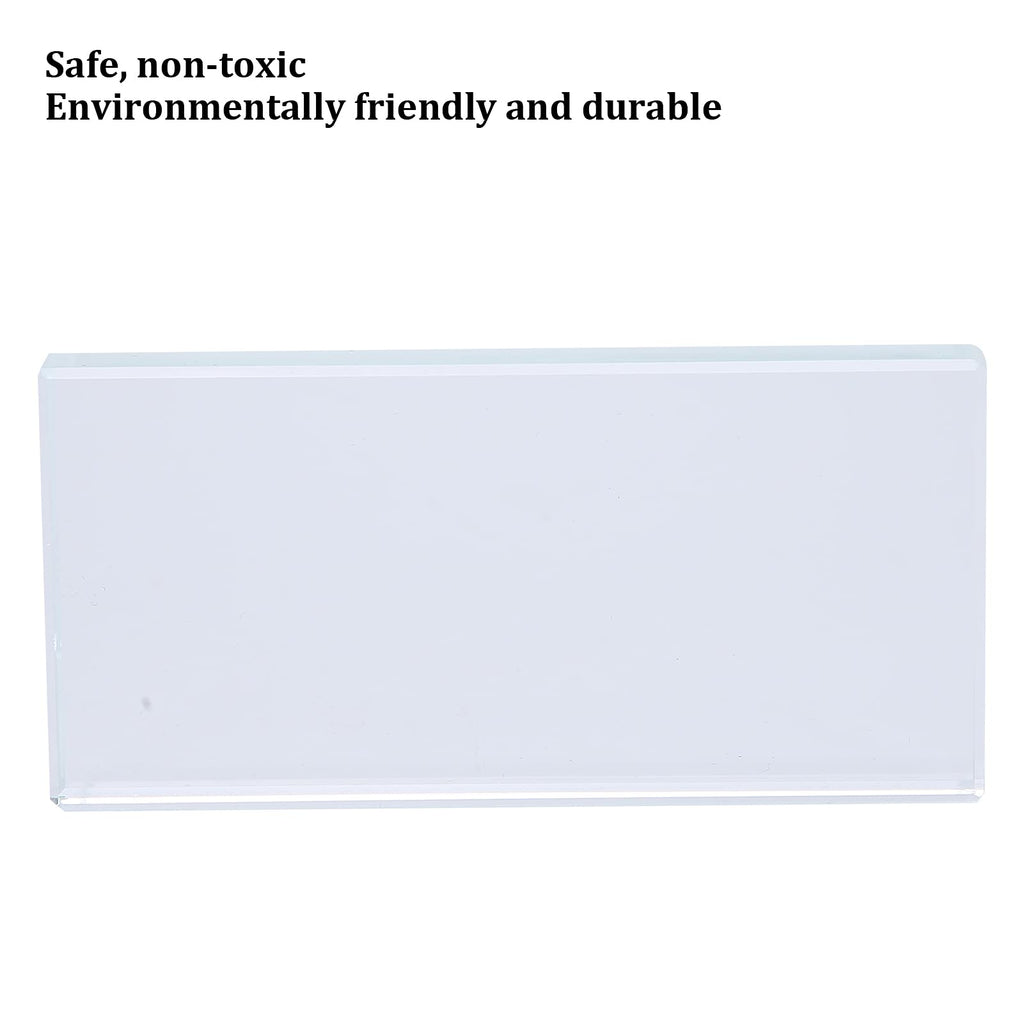 Nail Art Palette, Color Mixing Glass Rectangle Manicure Color Drawing Palette Nail Polish Pigment Mixing Plate False Eyelashes Glue Hold Makeup Palette