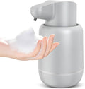 Automatic Soap Dispenser, Rechargeable & Touchless with 4 Adjustable Levels, 15oz/420ml, Waterproof, Wall Mountable for Kitchen, Bathroom, Hotel (Foam, Grey)