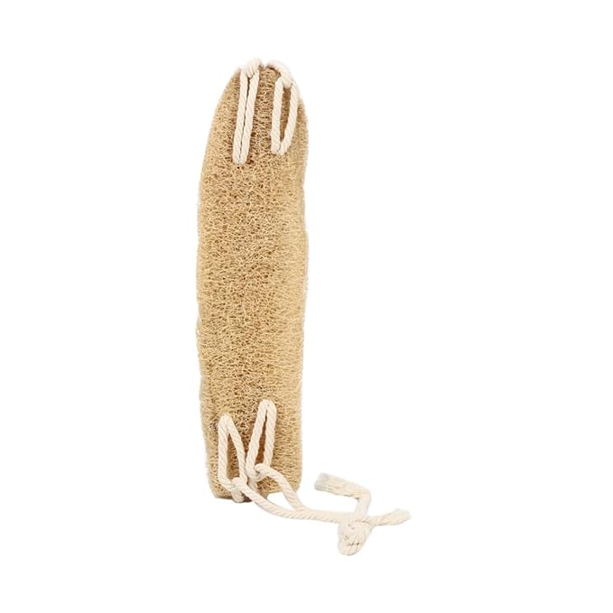 TOGEVAL Comfortable Double-Sided Exfoliating Bath Bands Loofah Back Brush Bath Body Strap Long Strap Body Cleaner