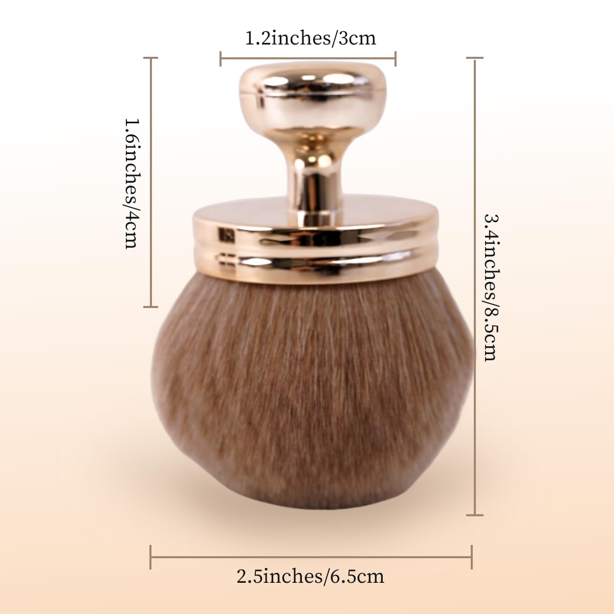 2 Pcs Extra Large Self Tanner Brush 70mm Self Tanning Brush for Body Makeup, Back Tanning Applicator Kabuki Brushes Powder Fondation Bronzer Blending Back Lotion Sunscreen Applicator Stocking Stuffers