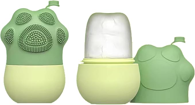 Ice Roller Face, with Silicone Ice Facial Cleansing Brush Silicone Ice Facial Roller, Creative Facial Massage Ice Compress