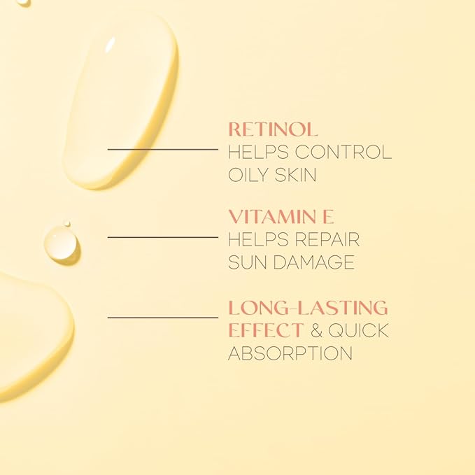 Skin 2.0 Retinol & Vitamin E Face Serum - 1.69 Fl. oz, Cruelty-Free, Reduces Acne Scars, Wrinkles, Anti-Aging, Skin Renewal, Hydrating, Korean Beauty