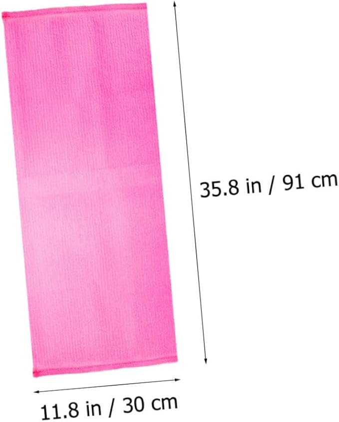 GALPADA 4pcs Exfoliating Shower Scrubber Back Washer Strap for for Hard Reach Areas Comfortable and Flexible Bath Accessory for All Skin Types