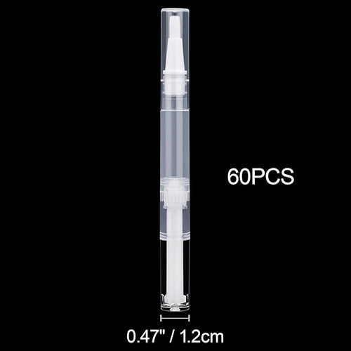 10 Pieces 3ml Transparent Twist Pens, Cuticle Oil Pen Empty Nail Oil Pen with Brush Tip Cosmetic Lip Gloss Container Applicators Eyelash Growth Liquid Tube with 1 Pack 3ml Transfer Pipettes