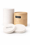 Compressed Facial Sponges 60 Pack – Natural Cellulose Facial Sponge for Cleansing, Makeup Removal, Exfoliating, Face Wash, Esthetician Spa Use (White)