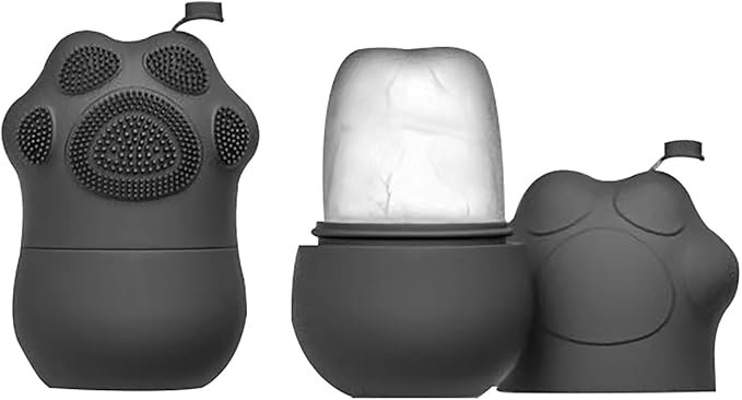 Ice Roller Face, with Silicone Ice Facial Cleansing Brush Silicone Ice Facial Roller, Creative Facial Massage Ice Compress