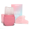 VANALIA Ice Roller & Gua Sha Set for Face, Eyes & Neck - Pink