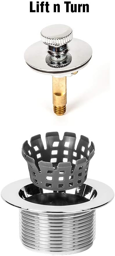 PF WaterWorks PF0951-ORB Universal Lift n Turn, (Twist Close) Bath Tub/Bathtub Drain Stopper Includes 3/8" and 5/16" Fittings