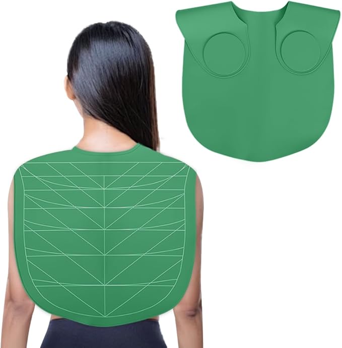 Derkerry Silicone Hair Cutting Guide Collar Waterproof Cutting Mat - Green