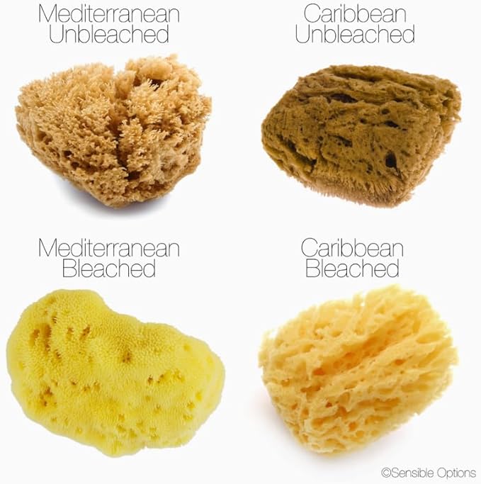 FacialCare Exfoliating Sponge, for A Deep Down Facial Scrub. Natural, Hypoallergenic, Zero Waste. Premium Quality Mediterranean Sea Sponges.