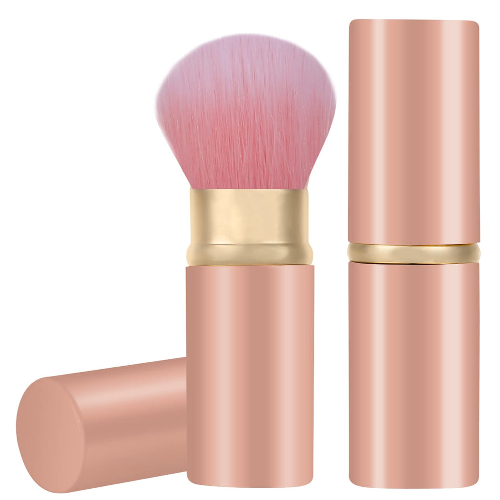 Retractable Kabuki Makeup Brush, Travel Face Blush Brush