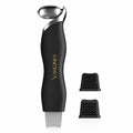 Vangines Ice Roller for Face & Eyes, Cooling Facial Roller with Blackhead Remover & 2 Silicone Brushes, Stainless Steel Face Roller for Puffiness, Pores & Deep Cleansing(Black)