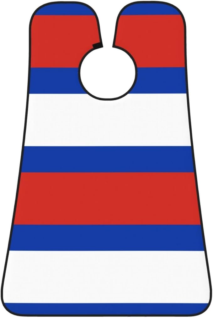 NOUZU Russian Flag Print Beard Bib Apron For Men, Beard Hair Catcher For Men Shaving Trimming,Beard Cape Cloth, Black