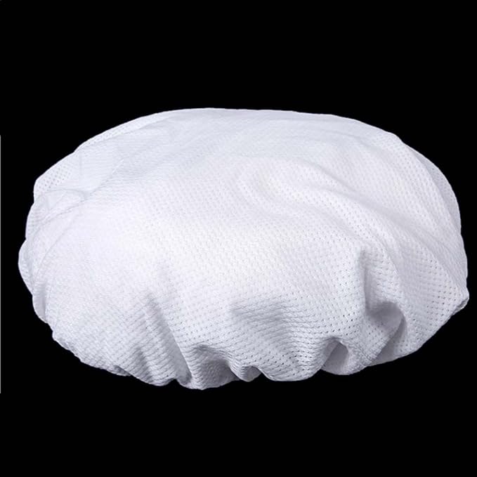 3PC Mesh Sleep Caps Bonnet Night Cap Hair Net Hair Loss Cap for Curly Hair Protection Home Salon Spa Catering White