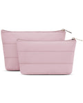 Wandering Nature Small Makeup Bag, 2 Pack Cosmetic Bags for Purse, 2 Sizes