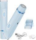 Bikini Trimmer for Women,2-in-1 Electric Razors for Womens with Painless Ceramic Blades,Waterproof Wet & Dry Use,Rechargeable Dual Head Electric Shaver for Pubic Legs Underarm Face Hairs& Body