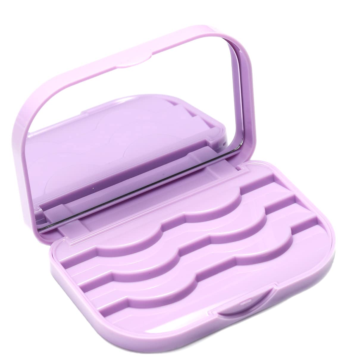 False Eyelash Storage Case with Mirror, Empty Travel Lash Organizer Box