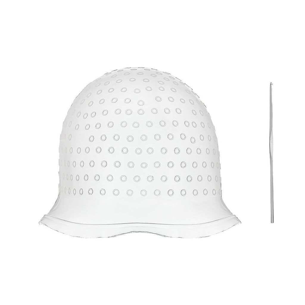 1 Pieces Professional Reusable Hair Coloring Highlighting Cap, Reusable Salon Coloring Tool, White, Blue, Pink (Pink)