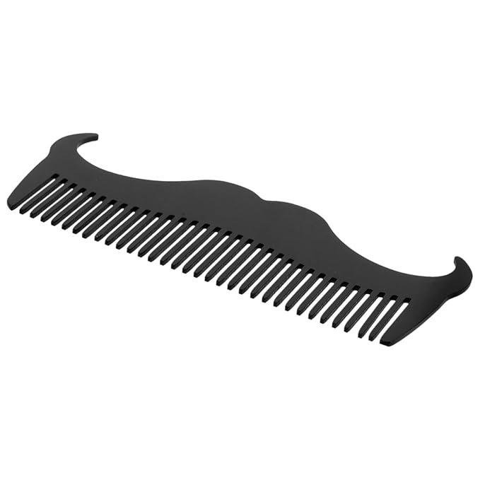 Beard Shaper Comb and Stainless Steel Beard Template Grooming Tool Set with Black Opp Pocket for Men’s Precise and Mustache Styling