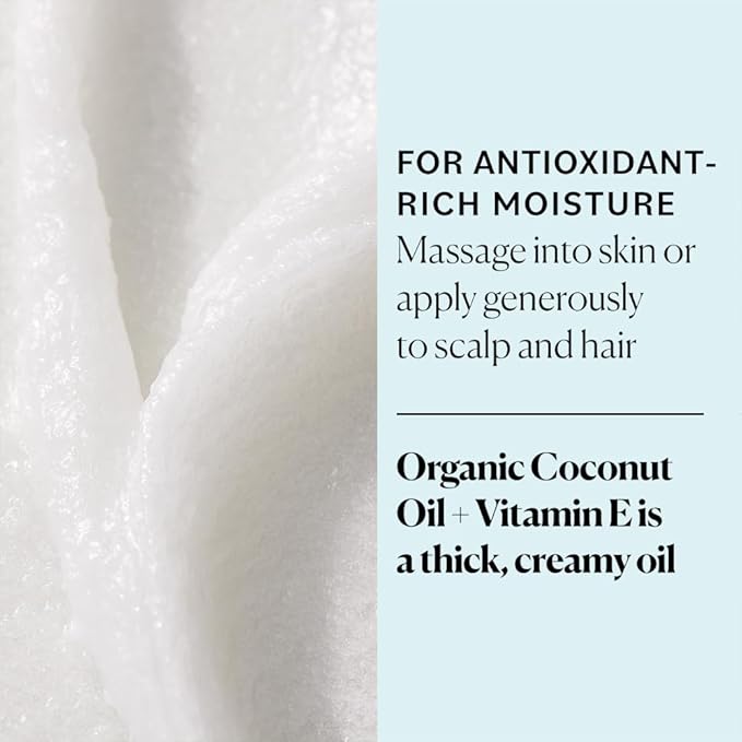 Sky Organics - Organic Coconut Oil & Vitamin E, 16.9 fl oz - Skin & Hair Ultra-Hydrating Oil - Fatty Acids & Antioxidants - Natural, Vegan & Cruelty Free - Skin Care & Hair Care with ebook