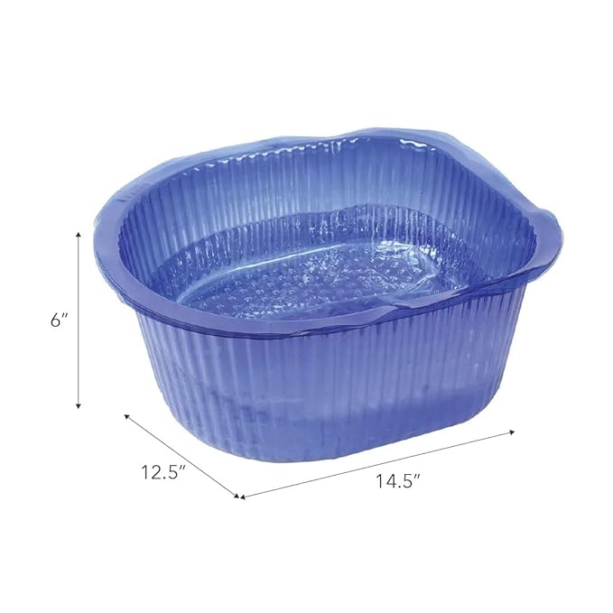 ForPro Universal Pedi Bath Liners - 50% THICKER - Fit Footsie Bath Plus Foot Bath, Disposable Pedicure Foot Tub Liners for Foot Spa Basins & Foot Bath Soaks, Blue, 50-Count