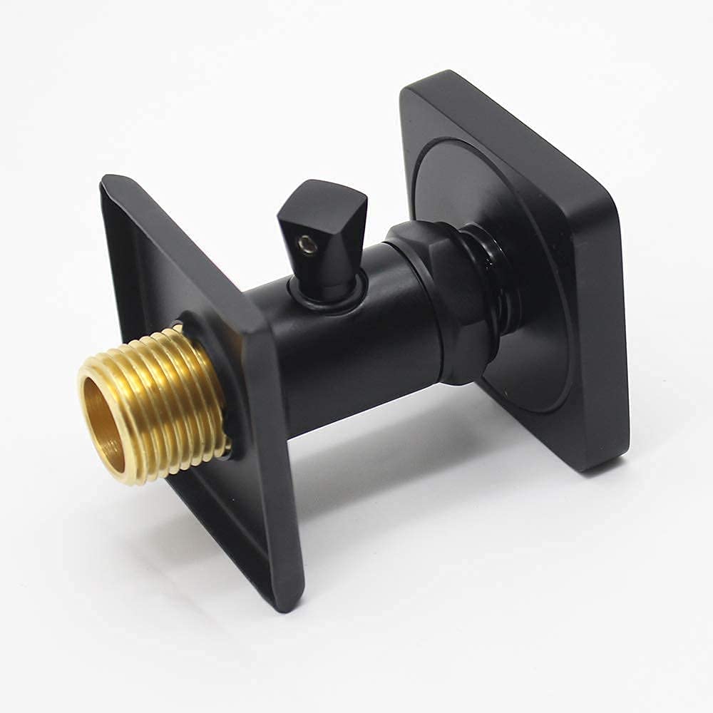 Backnets Shower Body Spray Solid Brass Massage Jets Wall Mount, Matte Black Showerhead Can Swivel, Flow Can Be Controlled (4pcs, Matte Black)