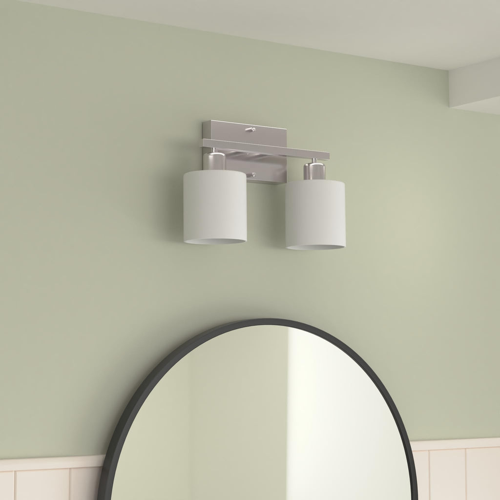 Dekang Bathroom Vanity Light Fixture Brushed Nickel, 2-Light Wall Sconces