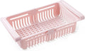 NPQPNAFC Cosmetic Jewelry Storage Box, 1PC Fridge Organizer Storage Box Refrigerator Drawer Plastic Storage Container Shelf Fruit Egg Food Storage Box Kitchen Gadgets Eggs(Pink)