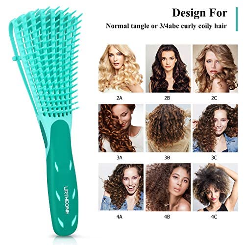 URTHEONE Detangling Brush for Black Natural Hair, 3A-4C Curly Afro Brush