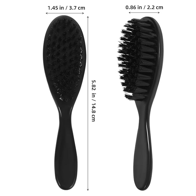 MERRYHAPY 4Pcs Men Beard Brush Grooming Tool Soft Bristle Face Hair Brush for Comfortable Beard Cleaning and Shaping Barber Shop Supply