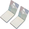 Nurnesy 200 Disposable Nail Art Cosmetic Palette Paper Makeup Mixing Sheets 2 Sticks for Beauty Nail Salon Home Use