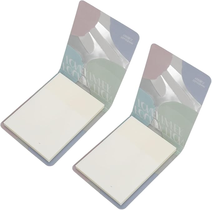 Nurnesy 200 Disposable Nail Art Cosmetic Palette Paper Makeup Mixing Sheets 2 Sticks for Beauty Nail Salon Home Use