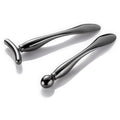 LISAPACK 2PCS Metal Eye Cream Applicator Wand Stick, Massager Tool for Facial Massage, Reduce Puffiness (Champagne)