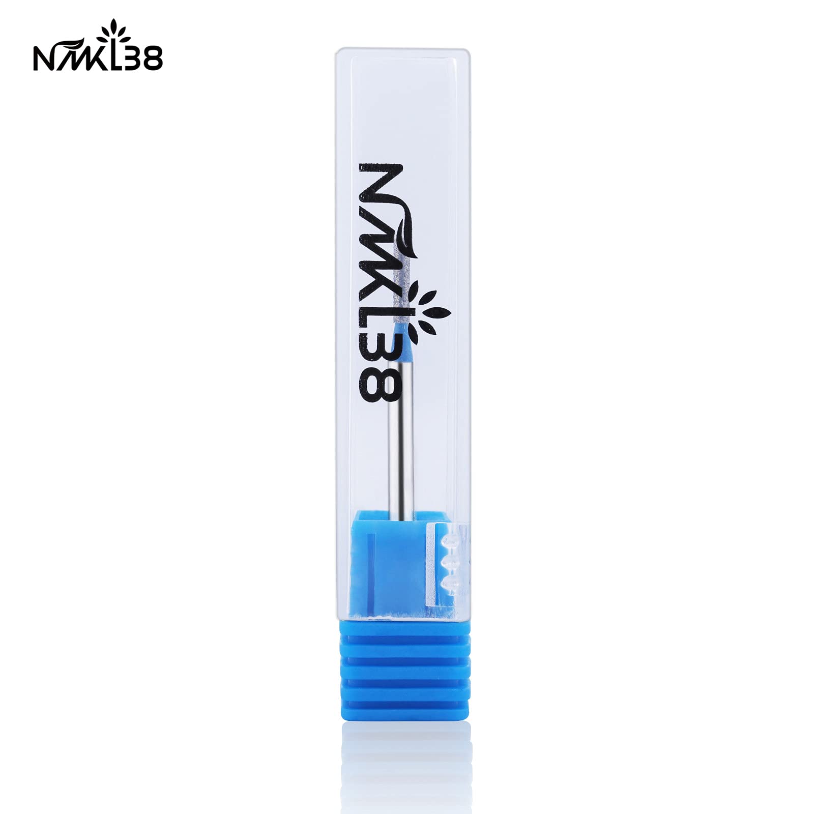 NMKL38 Diamond Bit Small Barrel Shape Electric Nail Drill File Cuticle Cleaner Tool for Rotary Nail Drill Machine Manicure Pedicure Polishing Kit (Medium 1.6x8)
