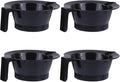 Beaupretty Hair Dye Bowl Set 4Pcs Plastic Hair Color Mixing Bowls for Salon Use Convenient and Reusable Dyeing Supplies