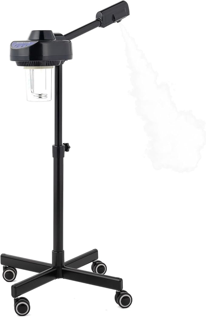 OmySalon Professional Facial Steamer for Esthetician Spa Home Salon, face Steamer for Facial deep Cleaning Skincare, Esthetician Steamer for hot Mist steam,Skin Care Machine for Spray moisturizing