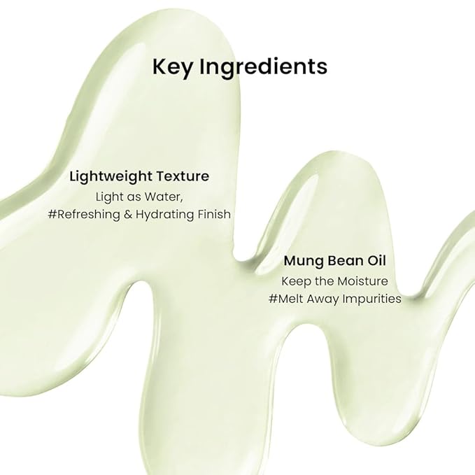 beplain Mung Bean Cleansing Oil | Gentle Makeup Remover for Sensitive Skin | Deep Pore Cleansing & Blackhead Care with Panthenol | Korean Skincare | 6.76 fl.oz