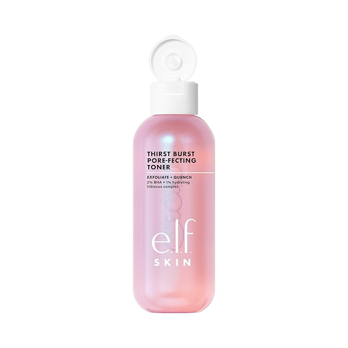 e.l.f. SKIN Thirst Burst Pore-fecting Toner, Hydrating for Face, Smooths, Plumps & Minimizes Pores, Infused with Salicylic Acid, Vegan & Cruelty-Free
